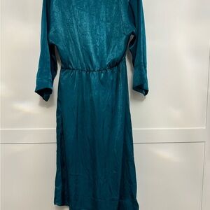 Zara turquoise high/low dress